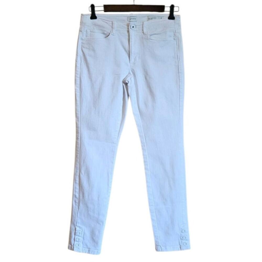 J. Jill Authentic Fit Slim Ankle Denim Jeans White Women's Size 2